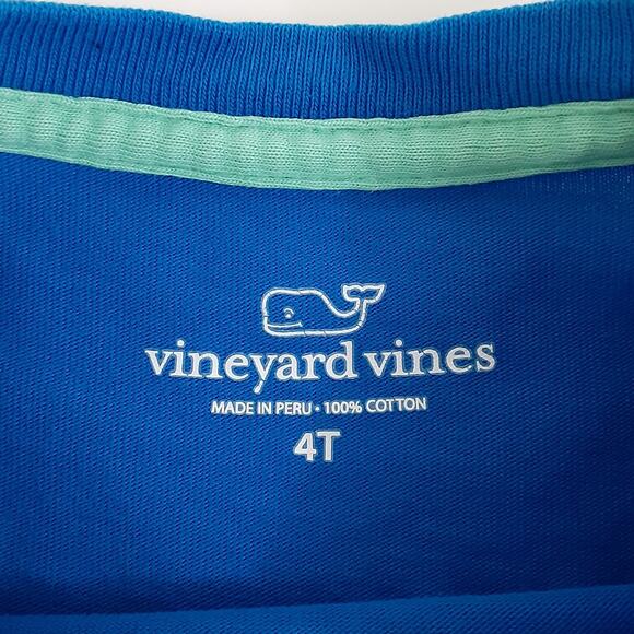 Vineyard Vines Whale Tee Set 2pc Solid Blue & Happy Hanukkah Long Sleeve 3T/4T - Picture 6 of 16